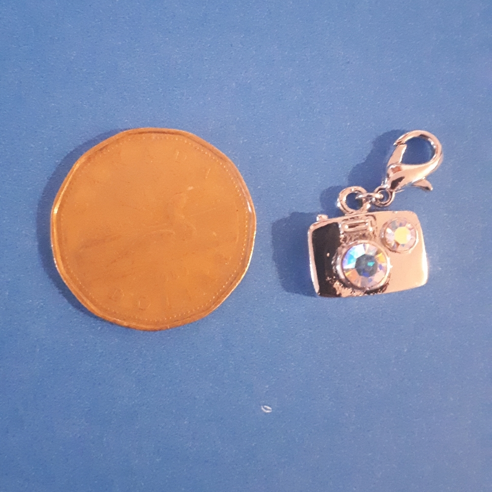 Brand New Camera Charm with Swarovski crystal. Almost sold out few left.